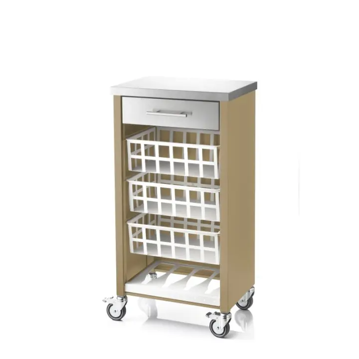 DON HIERRO - Carrito de cocina, Verdulero con encimera en Acero Inoxidable, MOHER - 1