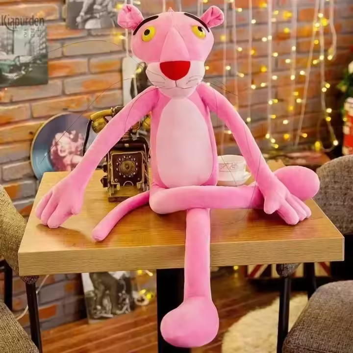 Muñeco De Peluche Disney Rosa Lindo Peluche De Pantera Suave Regalo De Cumpleaños Para Niños Y Adultos Relleno De Algodón PP - 1