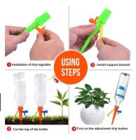 Drip Irrigation Kit with 18 Stakes, Automatic Watering for Outdoor Plants, Green Orange - details 2