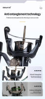 Carrete De Pesca DEUKIO 2024 5.2:1 Potencia Máxima 18lbs Engranaje De Aluminio Aviso De Pesca Para Agua Dulce Y Salada - details 4