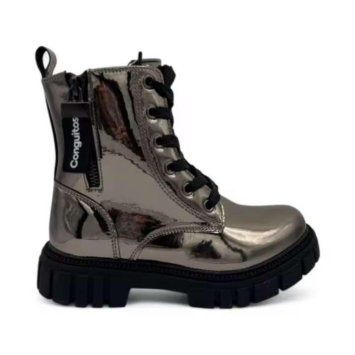 Botas marca Conguitos para infantil en color metal - 1