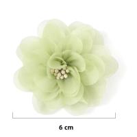 2/5Pcs 6CM Chiffon Fabric Artificial Flower Para Decoración De Habitaciones Casas Bodas Invitaciones Y Vestidos Accesorios De Flores Artificiales - details 1