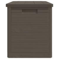 vidaXL Baúl para cojines polipropileno marrón 77,5x44,5x53 cm - details 3