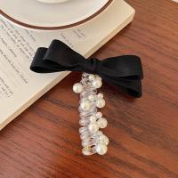 Cinta Elástica De Perlas Brillantes Para Pelo Con Lazo Y Trencitas Accesorio Para Mujer Cinta Para Coletas Moda Casual - details 3