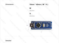 Controlador Nano 3.0 Con Antiguo Bootloader Tipo-C Mini CH340 Driver 16Mhz ATMEGA328P Para Computadora Componente Integrado - details 5