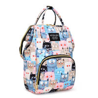 Mochila De Maternidad Con Estampado De Dibujos Animados Gran Capacidad Para Almacenamiento De Botellas De Bebé Y Diaper Bolsa De Moda Para Mujeres Con Mochila Suave Y Cinturón De Aire - details 5