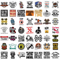 50PCS Etiquetas De Mecánico De Diesel Regalo De Tarjeta Fotográfica Artística Dibujos Animados Para Portátil Equipaje Patineta Decoración Comunitaria Recompensa - details 5