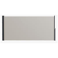 Outsunny Toldo Side Extensible, Toldo de jardín 300 x 140cm, Pantalla de privacidad con protección UV, Parabrisas, Metal, para terraza, Balcón, Poliéster, Gris claro - details 0