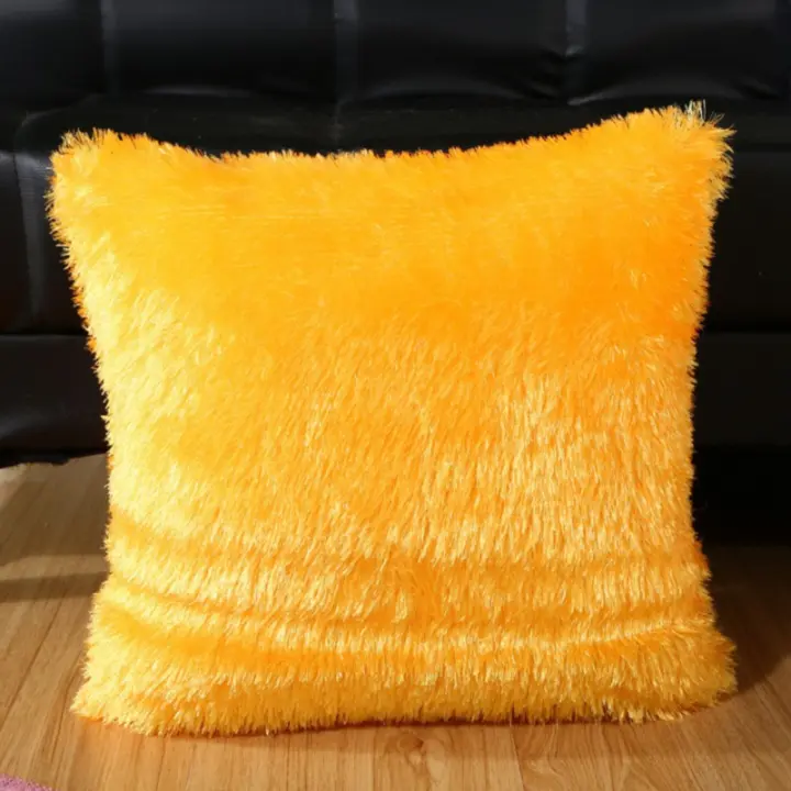 Funda De Cojín Corta De Peluche Suave Para Sofa Decoración Minimalista Moderna Fundas De Cojines De Algodón Para Adultos - 1