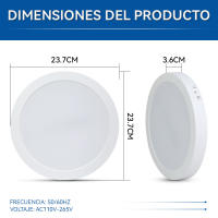 Lámpara De Techo LED Regulable Para Cocina Baño Sala De Estar Dormitorio Iluminación Contemporánea 220V Panel Luminaire Self-Contained - details 30