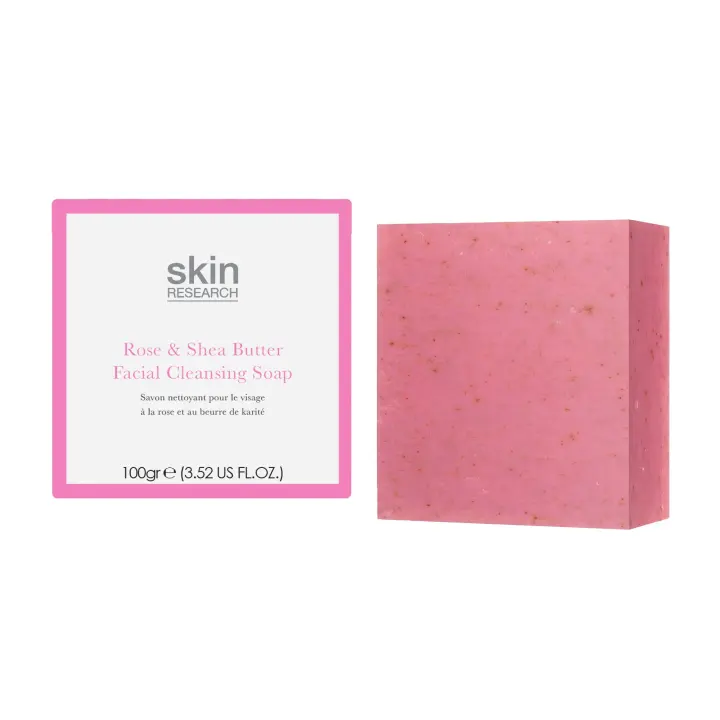 Skin Research Jabón Limpiador Facial Rosa de Provenza 100g - 1