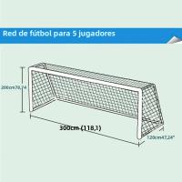 Red De Fútbol Plegable Portátil Para Entrenamiento Deportivo Jóvenes 3m X 2m 1.2m X 1.8m Goal Post De Soccer Para Niños - details 3