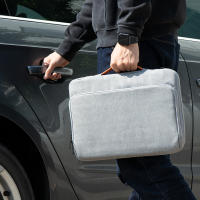 Funda Para Portátil Impermeable De Negocios Con Manija De Viaje Compatible Con Macbook Matebook HP Dell Lenovo 14 Y 15.6 Pulgadas Estilo Casual Tamaño 14 Y 15.6 Pulgadas Protección 360 Grados - details 10