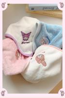 Toalla Absorbente De Fibra Súper Fin Para Niños Sanrio Cinnamoroll Kuromi My Melody 5pcs Tela De Coral Bordada Suave Toalla Para Rostro Baño Y Secado De Cabello - details 8