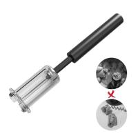 Pulverizador De Vino Con Tapa De Madera Pin Remover Portátil Y Seguro En Acero Inoxidable Herramientas De Barra Accesorios De Cocina Abrebotellas De Presión Aire - details 0