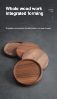 Taza De Madera Natural Redonda Para Decoración De Mesa Resistente Soporte Para Té Café Vaso DIY Accesorio De Hogar - details 2