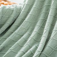 Manta De Terciopelo Decorativa Con Borlas Grande Y Suave Para Sofá Cama Regalo Vintage Manta Saga Verde Tejida Al Hilo De Acrílico 100% - details 2