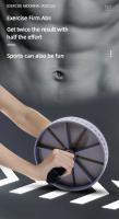 1Pcs Abdominal Wheel Resistente Al Desgaste No Esmerilado Equipo De Ejercicio Muscular Para Entrenamiento De Fitness En Casa Silencioso - details 1