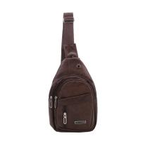 Nueva Bandolera De Cuero PU Para Hombre Bolsa De Pecho Para Viaje Cruzada Negra Estilo Casual Sling Bolsa De Hombro Mensajero - details 4