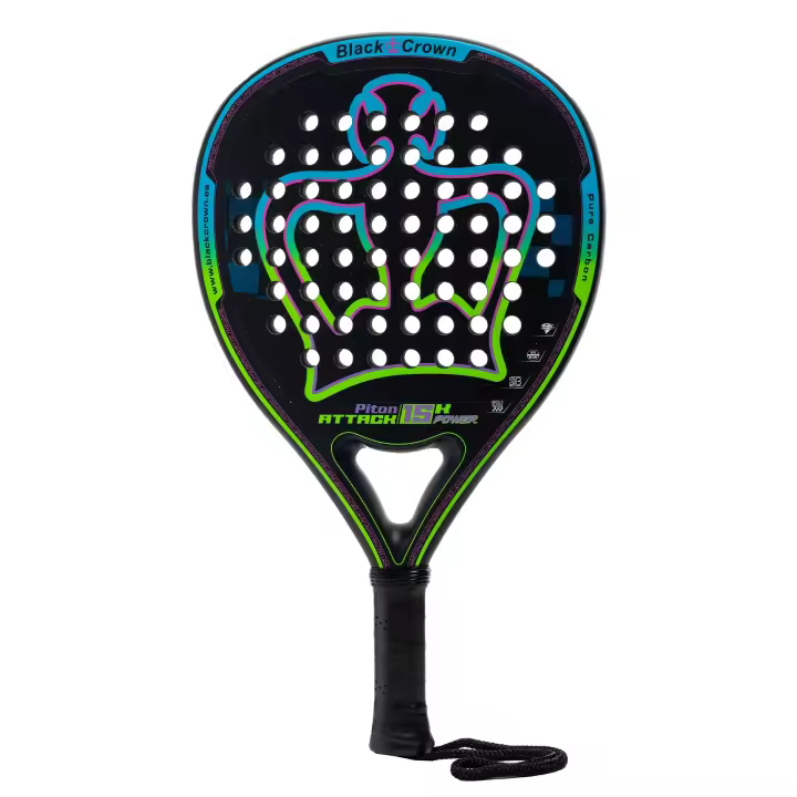 Pala Black Crown Piton Attack 15K Power 2024, pala de pádel - 1