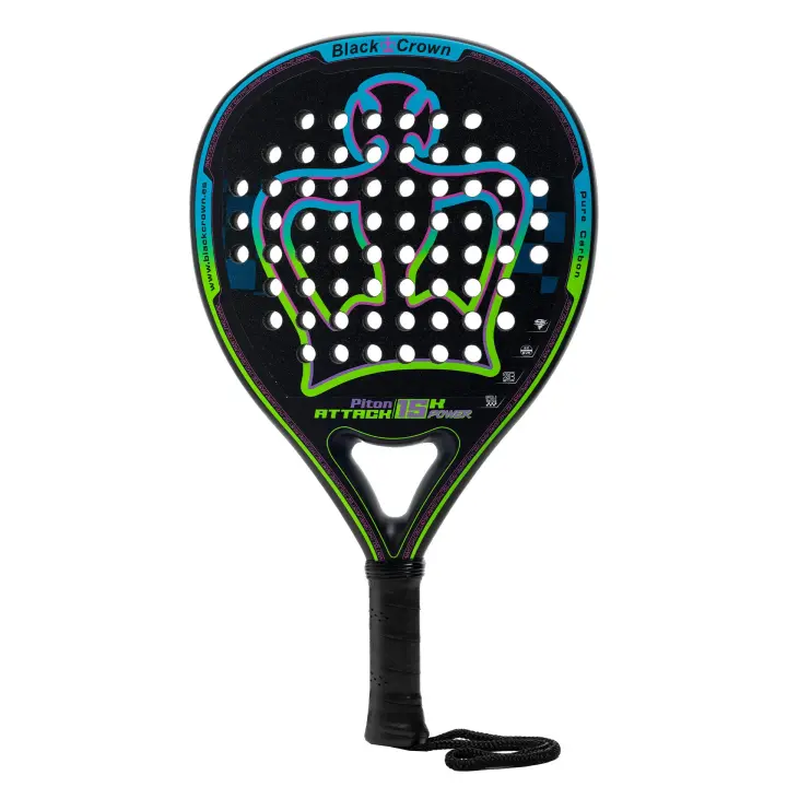 Pala Black Crown Piton Attack 15K Power 2024, pala de pádel - 1
