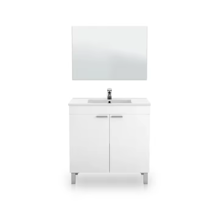 Duehome - Mueble de baño con espejo Liz 80 - 1