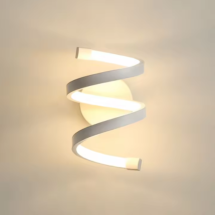 Lámpara de Pared LED Moderna Luz Blanca de Acrílico Creativa para Diseño de Dormitorio y Sala de Estar 220V 18W - 1