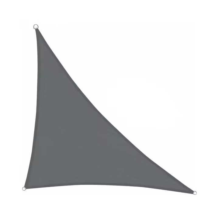 Vela de sombra Triangular, tela gris antracita, impermeable, protección UV para Patio, jardín, terraza, exterior, balcón, 3x3x3m - 1