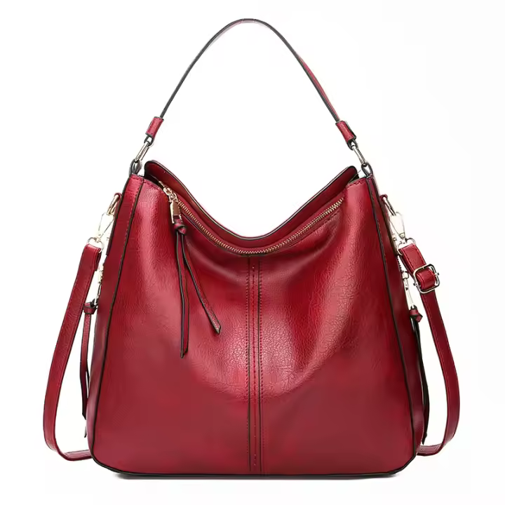 Bolso Hombre Mujer DIDABEAR De Cuero Gran Capacidad Estilo Vintage Casual Bolso De Mano Bolsa De Moda Con Solapa - 1