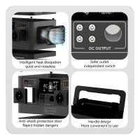 Flashfish P63 Estación de energía portátil,  520Wh/140400mAh generador solar con batería de litio, salida 500W AC, 5 salidas DC, 4 salidas USB, salida máxima de 1000W, para viajes al aire libre, camping y hogar - details 8