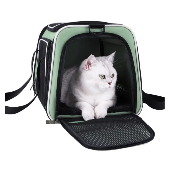 Bolso portátil para mascotas para la venta de mascotas, bolso de hombro, soporte de alambre de arce transpirable con fondo - 1