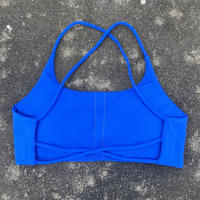 Sujetador De Yoga Para Mujer Color Sólido Suave Fitness Deportivo Con Four Strap Cross Back Y Padded Para Ejercicio En La Gimnasio - details 6