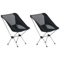 vidaXL Sillas camping plegables 2 uds con bolsa aluminio 54x50x65 cm - details 0