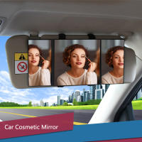 Espejo De Maquillaje Para Coche Plegable Pantalla Grande 30*14cm 3 Secciones Espejo Interior De Auto Visera Antirreflecteante - details 6