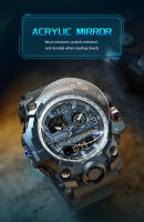Reloj De Pulsera Militar Deportivo Para Hombre SANDA 3133 G Style 50M a Prueba De Agua Resistente Al Shock Con Cuarzo Digital Y Luz LED - details 10