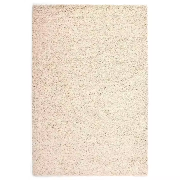 ATTICGO Alfombra de Interior Estilo Liso en Blanco - Antracita 8507 | 67X125, 133X190, 160X230, 57X110, 100X150 cm - 1