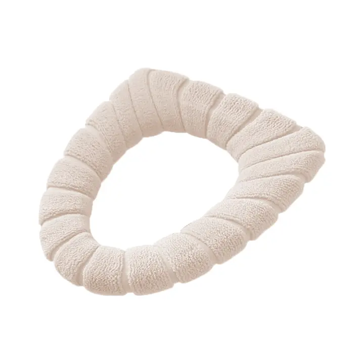 Cubierta De Asiento De Inodoro De Veludo Para Invierno Accesorio De Baño Funda De Silla De Inodoro Lavable Universal Cómoda Y Ecológica - 1