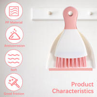 Mini Escoba Y Cepillo De Polvo Set Portátil Para Limpieza De Mesas Y Teclados Herramientas Multipropósito Para Limpiar Rastros En La Mesa De Comedor Y Computadora - details 7
