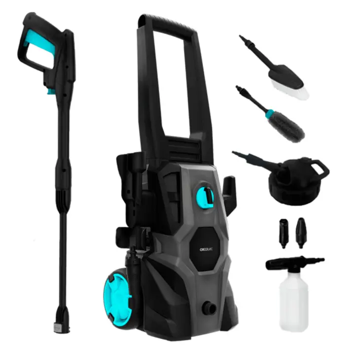 Hidrolimpiadora HydroBoost 1600 Car&Garden Cecotec 1600W 426L/h 135 bares con accesorios negro/gris - 1