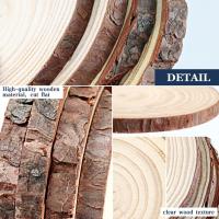 Círculos De Madera De Pino Natural No Terminados 3-16CM Para Manualidades DIY Bodas Y Fiestas Pintura Y Decoración - details 2