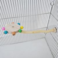 Juguete Interactivo De Madera Para Periquitos Con Bolas Giratorias Y Molino De Viento Juguetes Divertidos Para Aves De Compaña Como Loros Y Lovebirds - details 2