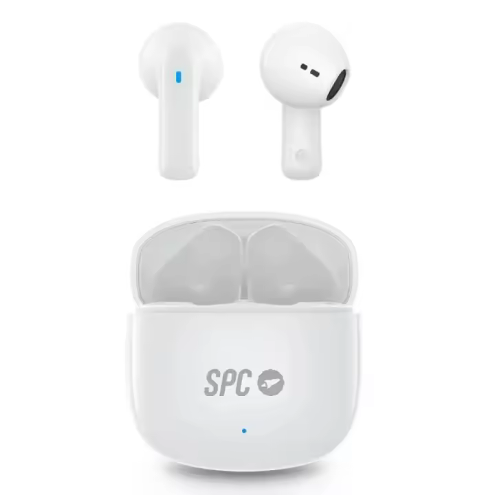 SPC - Auriculares True Wireless Zion 2 Play con Bluetooth 5.3, estuche USB-C miniatura, 28 h de autonomía total y control táctil para llamadas y asistentes de voz - 1