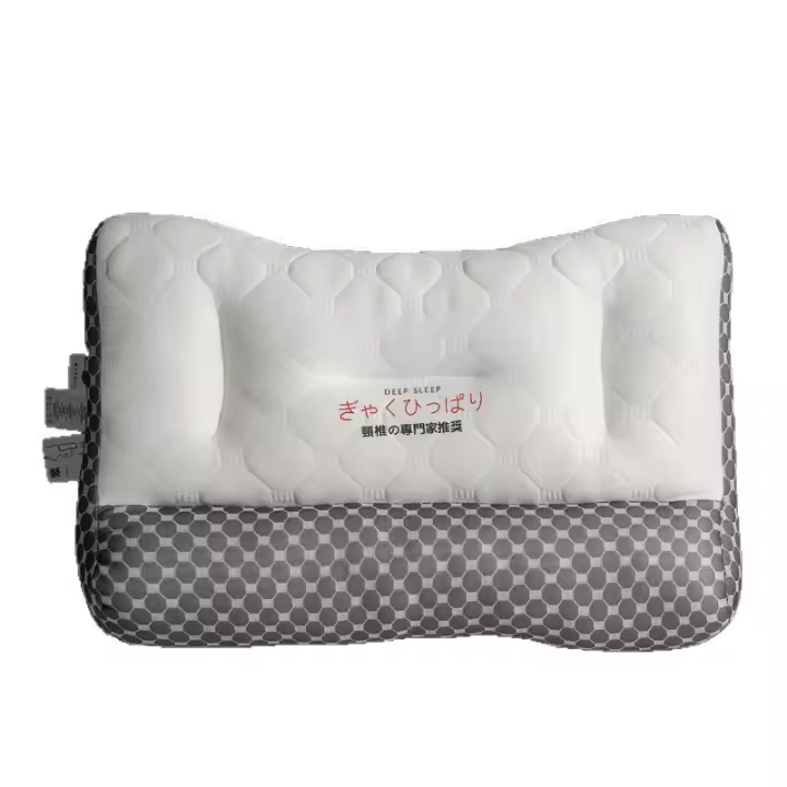 almohada de tracción japonesa para proteger las vértebras cervicales y ayudar a dormir estudiante núcleo de la almohada de cuello de un solo hogar de terciopelo de plumas almohada para adultos - 1