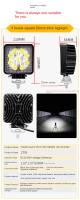 Farol De Trabajo Impermeable 4 Pulgadas Con 9 Bolas De LED Para Pala Elevadora Luz De Escenario Modificada Antivibración 12-60V - details 7