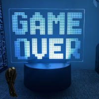Lámpara De Noche LED NEON GAMER 3D Iluminación RGB Para Habitación De Juegos Decoración De Pared Luz De Mesa Personalizada Para Niños - details 29