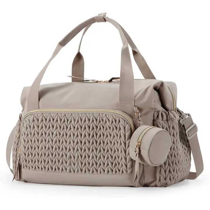 Bolsa de pañales para bebé, bolso de mano de gran capacidad, Bolsa de pañales de viaje, Bolsa de hospital para Nacimiento con Bolsa para Chupete - 1