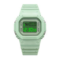 Reloj Digital LED Para Hombres Y Mujeres Resistente Al Choque Reloj Deportivo Impermeable Con Correa De Silicona Estilo Simple - details 12