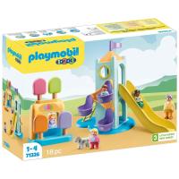 Playmobil 123 parque infantil aventura con tobogán y cabina de helados (71326) - details 0
