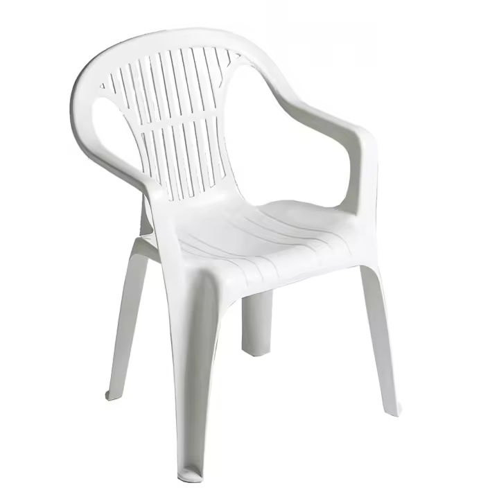 Sillón de Resina Blanco 8103/4 - Marca Garden Life - Apilable - 1