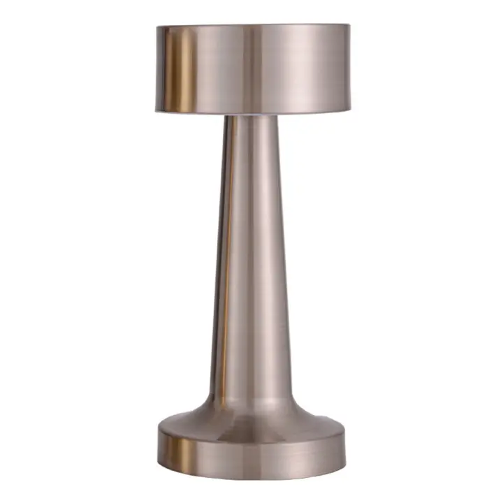 Lámpara De Mesa Retro Con Toque Metálico Recargable LED Para Decoración De Bar Coffee Table Restaurante Dormitorio Luz Nocturna - 1